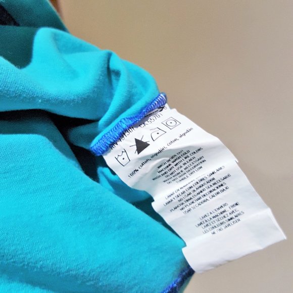 2/$20 Zumba Modified Cut Instructor Stripe Colourblock Shirt with Pocket - Picture 5 of 15